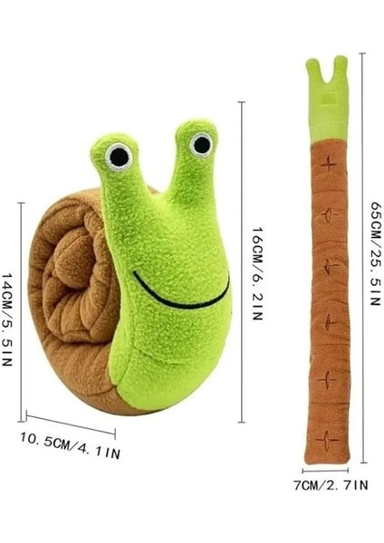 Salyangoz Peluş Köpek Sesli Oyuncağı Ödül Mama Saklama ve Çiğneme Oyuncağı 1 Adet fırsatları