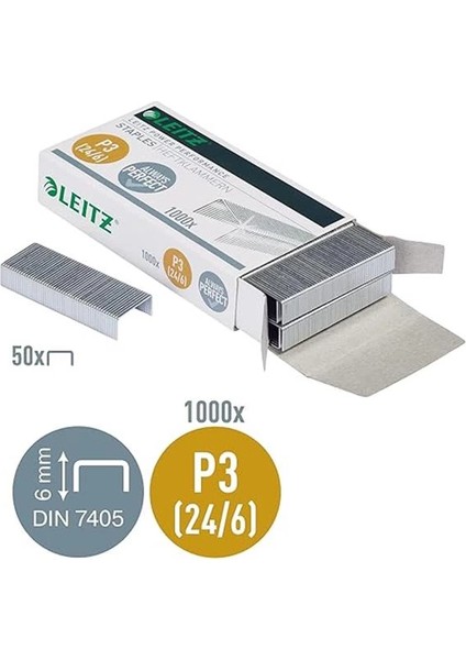 Power Performance Zımba Teli P3, 1000 Adet, Galvanizli, 55700000 24/6 mm fırsatları