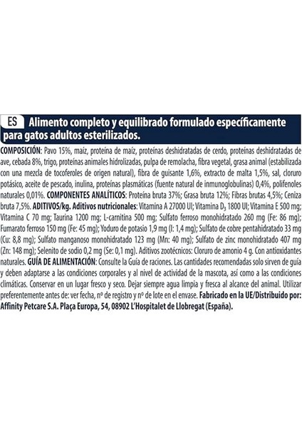 Sterilized Hairball Hindili Kısır Kedi Maması, 3 kg