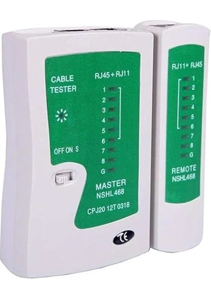 Network Tester RJ11 RJ45 Cat Internet Kontrol Test Cihazı LED Işıklı 4523 fiyatları