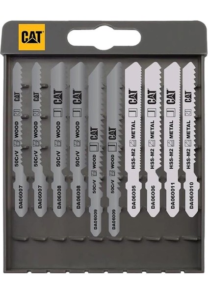 DA06901 Profesyonel Metal/ahşap Hassas/kaba Kesim Dekupaj Testere Ucu 10 Parça