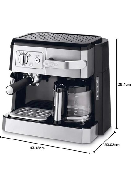 De'longhi Combı Kahve Mak BCO421.S, Gümüş/siyah fiyatları