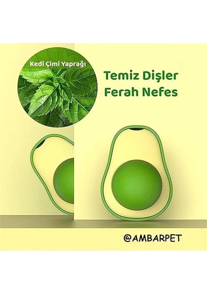 Amparpet Avokado Catnip Avokado Kedi Çimi Topu Avokado Kedi Nanesi Oyuncağı fiyatları