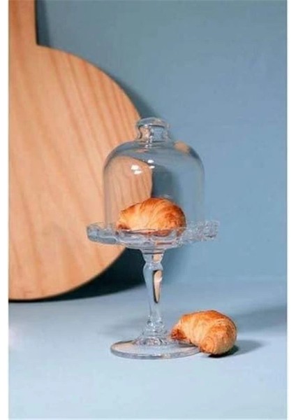 Pasabahce Mini Patisserie Ayaklı Cam Kapaklı Servis Tabağı modelleri