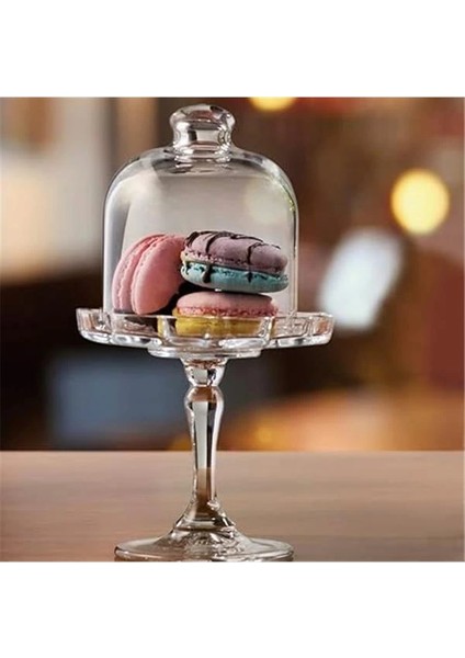 Pasabahce Mini Patisserie Ayaklı Cam Kapaklı Servis Tabağı indirimleri