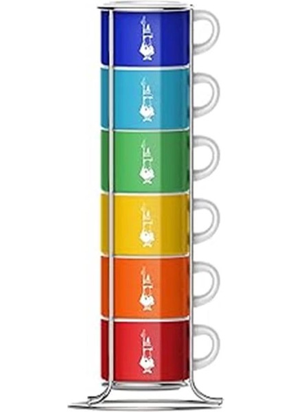 Bialetti - 6'lı Istiflenebilir Fincan Seti