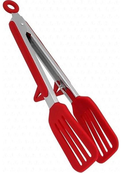 Clavis Metal Saplı Kilit Sistemli Smart Silikon Maşa Kırmızı