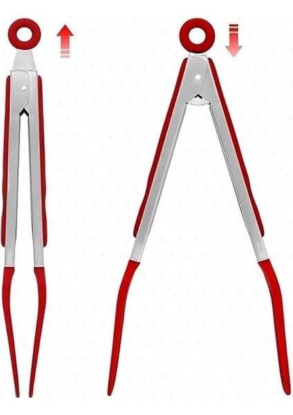 Clavis Metal Saplı Kilit Sistemli Smart Silikon Maşa Kırmızı fiyatları