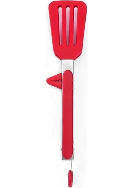 Clavis Metal Saplı Kilit Sistemli Smart Silikon Maşa Kırmızı