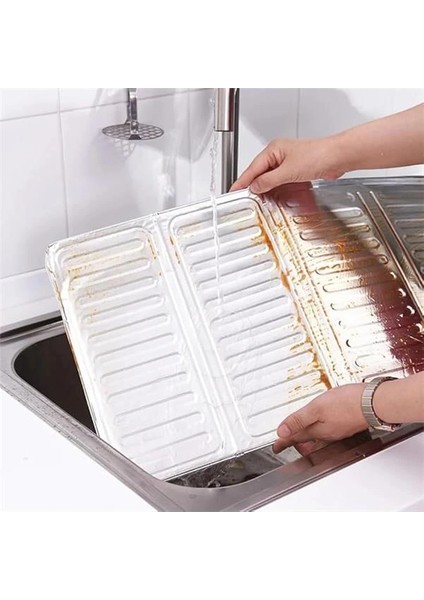Kyrotech Ocak Arkası ve Yanı Koruyucu Alüminyum Koruyucu Panel Pişirme Tava Yağ Sıçrama Önleyici ve indirimleri