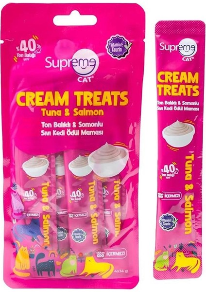 Ton Balıklı & Somonlu Sıvı Kedi Ödül Maması Islak Mama