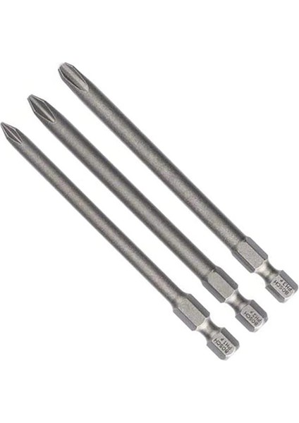 Pro 3 Parça.-Set Ekstra Sert Tornavida Ucu Phillips Vidalar-(Uzunluk: 89 Mm)