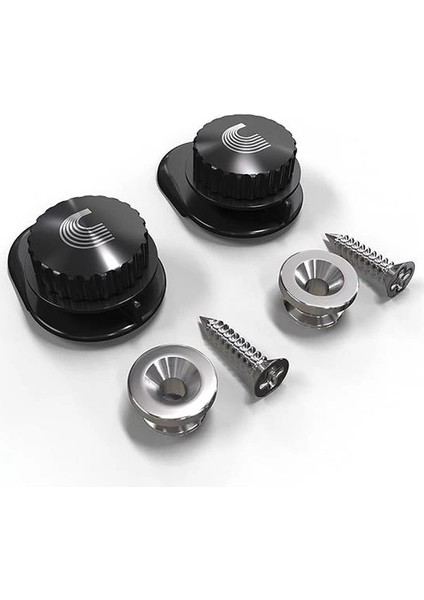 Universelle Strap Lock Gurtsicherung, Schwarz, Von D'addario