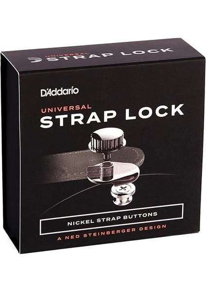 Universelle Strap Lock Gurtsicherung, Schwarz, Von D'addario fırsatları