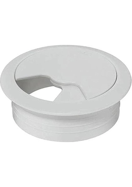 Masa Üstü Kablo Kanalı Deliği Kapağı Beyaz Masa Kapağı 6 cm (5 Adet) indirimleri