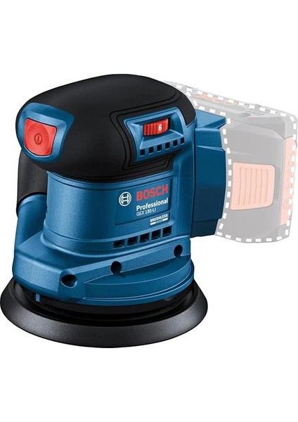 Gex 185-LI Akülü Eksantrik Zımpara (18 Volt, Solo, Zımpara Tabanı Çapı: 125 mm fırsatları