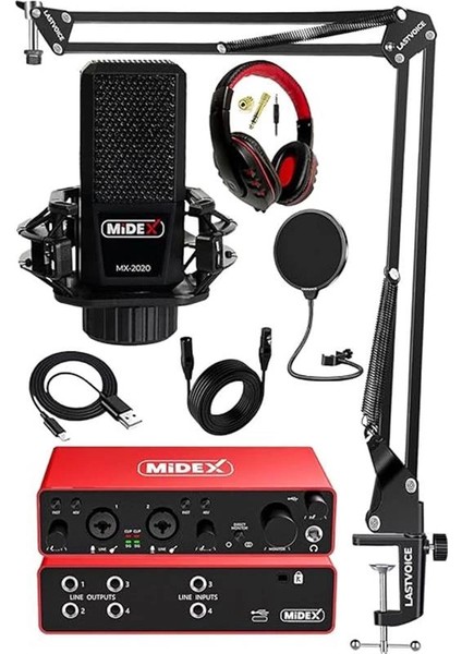 Midex Performans Paket-2 Stüdyo Ekipmanları Kayıt Seti