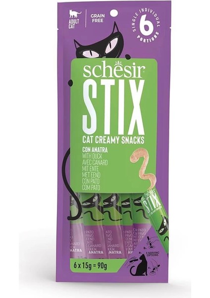 Stix Ördekli Krema Ödül Maması 6X15G