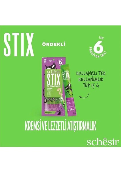 Stix Ördekli Krema Ödül Maması 6X15G