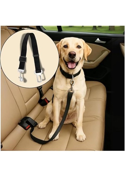 Ayarlanabilir Evcil Hayvan Araç Emniyet Kemeri – Kedi ve Köpekler Için Oto Emniyet Tasması