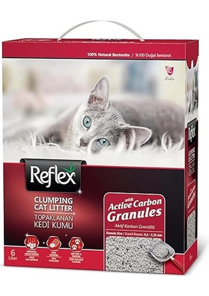 Granül Aktif Karbonlu Topaklanan Kedi Kumu, 6 L fırsatları