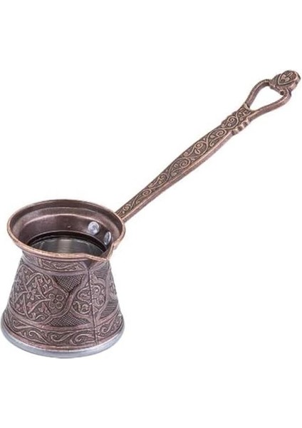 5 Zamak Döküm Kahve Cezvesi 4-5 Kişilik Bakır Rengi