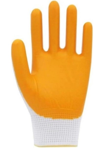 Pn3 Polyester Örme Yarı Nitril Kaplı Iş Eldiveni 10 Beden 12 Çift modelleri