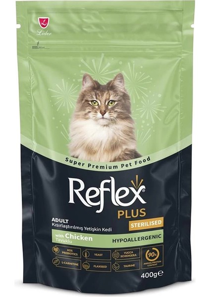 Plus Tavuklu Kısırlaştırılmış Yetişkin Kedi Maması 400 G