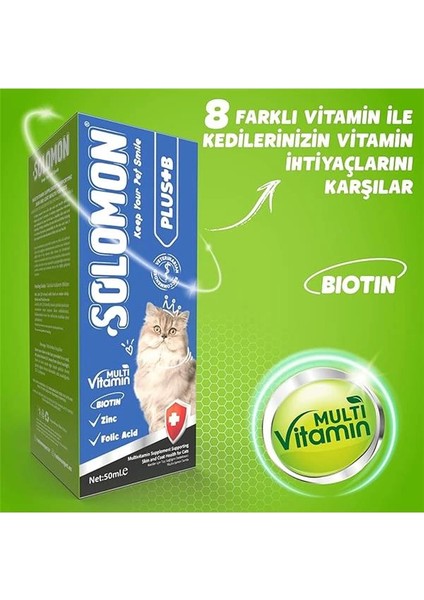 Plus+B Kediler Için Tüy Dökümünü Azaltan Besleyen Tüy Döküm Önleyici Multivitamin Damla fiyatları