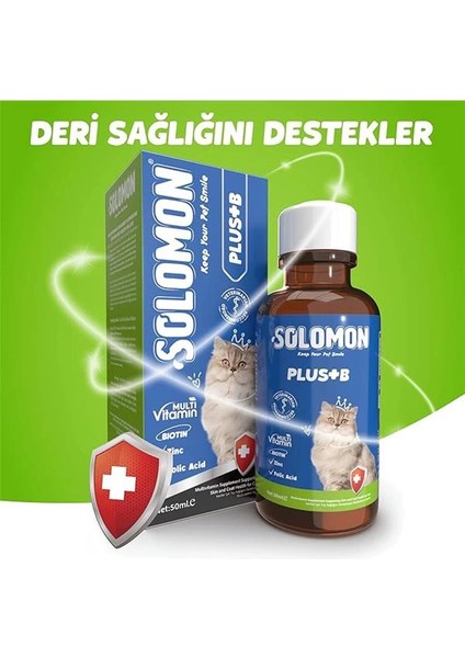Plus+B Kediler Için Tüy Dökümünü Azaltan Besleyen Tüy Döküm Önleyici Multivitamin Damla indirimleri