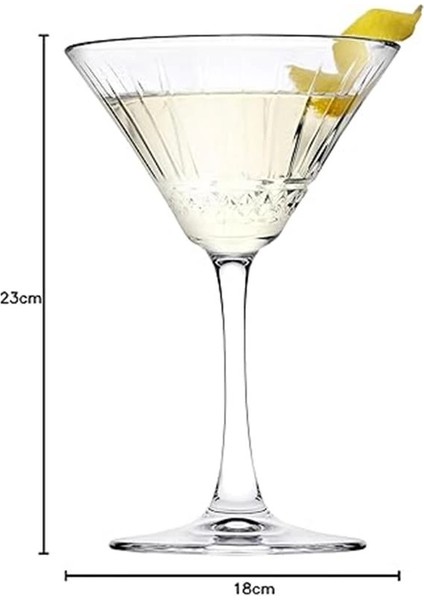 Elysia Kokteyl Kadehi, 4'lü, 220 Cc, 493353, Şeffaf