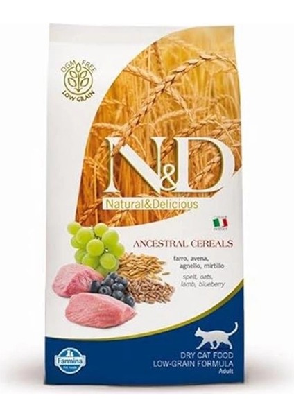 N&d Ancestral Grain Kedi Kuzu, Kılçıksız Buğday, Yulaf & Yaban Mersini Yetişkin 1.5 kg fiyatları