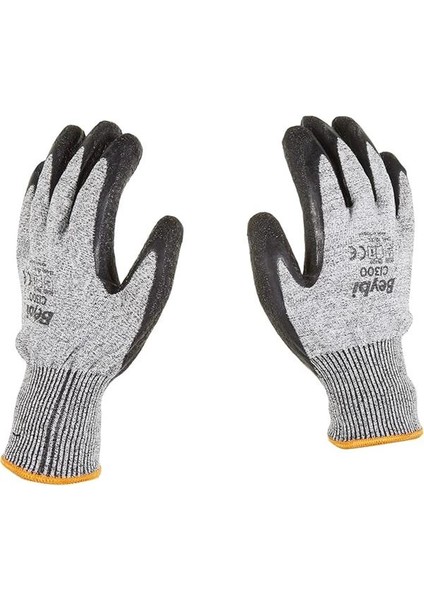 CL300 Lateks Kaplı Kesilmeye Dirençli Eldiven Çift - No:10
