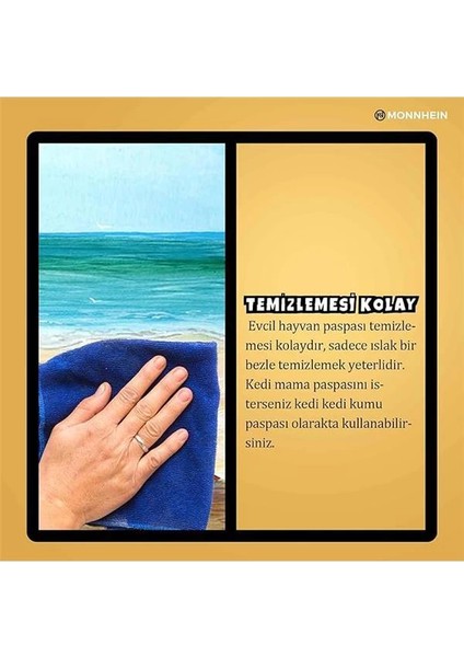 Mama ve Su Evcil Hayvan Beslenme Matı, Kolay Temizlenen Emici Su Geçirmez Kumaş, Küçük Orta fırsatları