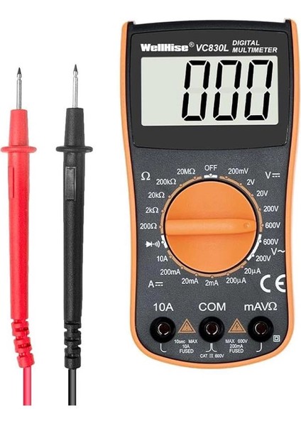 VC830L Ölçü Aleti Multimetre Avometre Büyük Ekran Vc A+ Series
