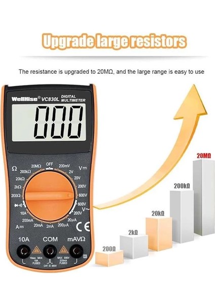 VC830L Ölçü Aleti Multimetre Avometre Büyük Ekran Vc A+ Series fırsatları