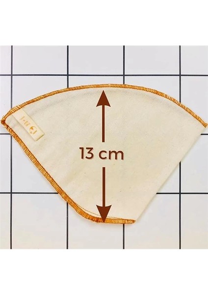 (2 Adet) Yıkanabilir, Kumaş Kahve Filtresi (No:4) AĞARTILMAMIŞ%100 Ham Pamuk, Organik, Ekolojik indirimleri