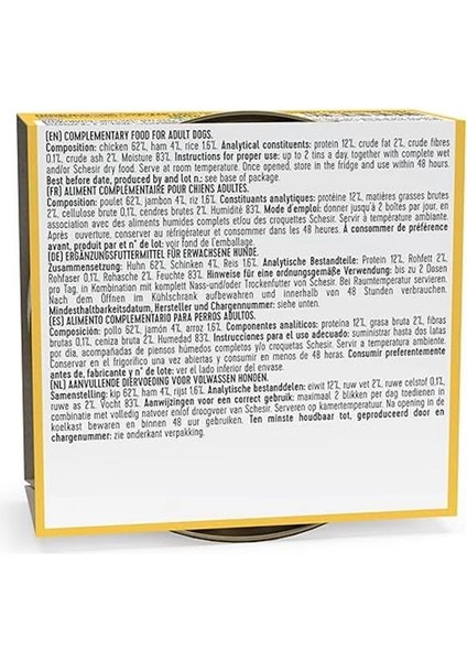 Jelly Tavuk Filetolu ve Domuzlu Jöle Içinde Yetişkin Köpek Konservesi 150G indirimleri