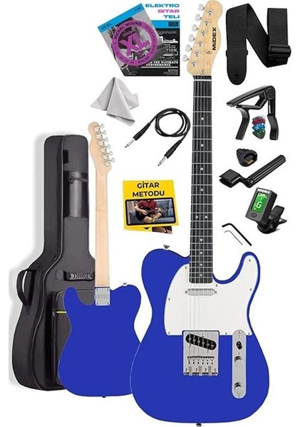 TLX-50BL Tele Kasa Maple Klavye 2 Single-Coil Manyetik Elektro Gitar fiyatları