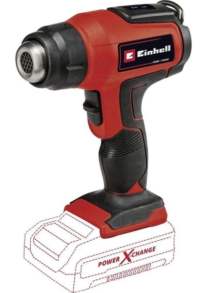 Akülü Sıcak Hava Tabancası Te-Ha 18 Li - Solo Power X-Change (Li-Ion, 18V, 2 Sıcaklık