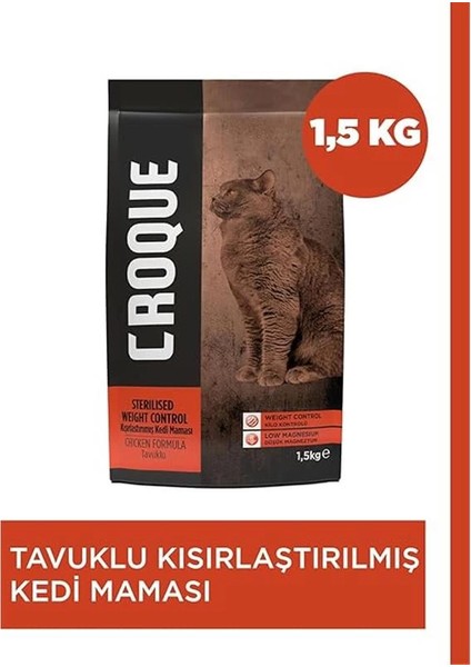 Tavuklu Kısırlaştırılmış Kedi Maması 1,5kg fiyatları