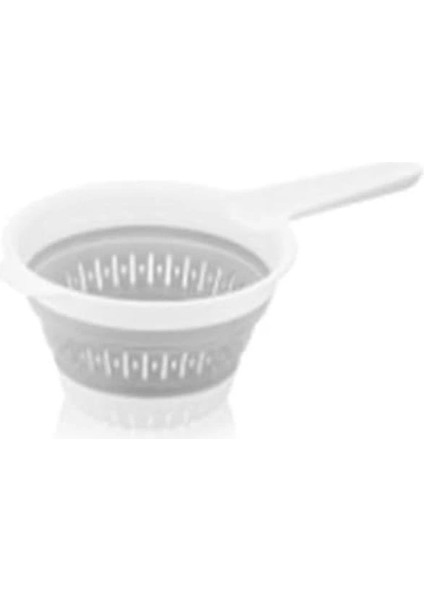 Katlanabilir Mutfak Süzgeci, Saplı, 30,5 x 14 Cm, Bulaşık Makinesinde Yıkanabilir