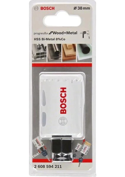 Professional Bi-Metal Delik Testeresi (%8 Kobalt Alaşımı, Progresif Dişli Çit, Ahşap ve Metal