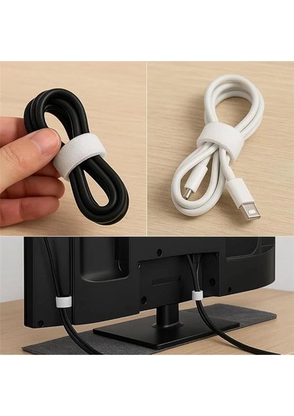 Cırt Cırt Sabitleyici Kablo Düzenleyici - 5 Metre x 1cm | Kolay Kullanım, Bahçe ve Ev Için modelleri