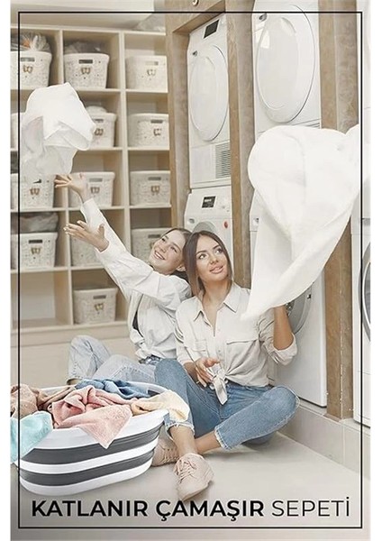 Katlanabilir Silikon Akordiyon Çamaşır Sepeti Sele 27 L (27 Litre) modelleri