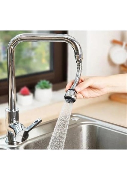Hortumlu Esnek Su Tasarruflu 2 Modlu Musluk Başlığı