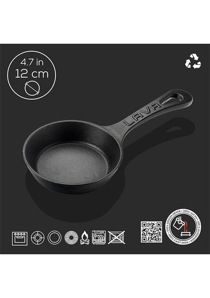 Döküm Mini Yuvarlak Saplı Çap 12 Tava fırsatları