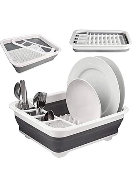 Katlanabilir Bulaşık Kurutmalık, Yer Kaplamaz Minimal Tabaklık