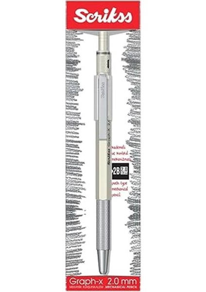 Office Graphx Mekanik Kurşun Kalem Beyaz 2 mm