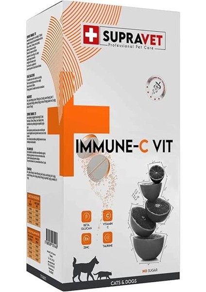 Immune C + Zinc Kedi ve Köpek Için Bağışıklık Sistemi Güçlendirici Tablet (75 Tablet) indirimleri